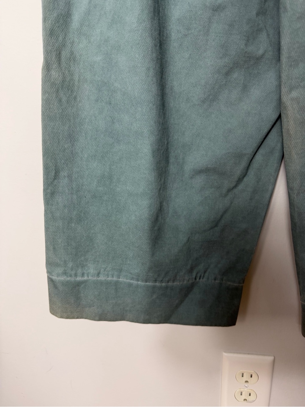 Luukaa Cargo Pants Cotton Green Stone washed Size 10 Women’s - Picture 8 of 10